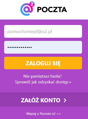 poczta.o2.pl logowanie|Odzyskaj hasło w Poczcie o2